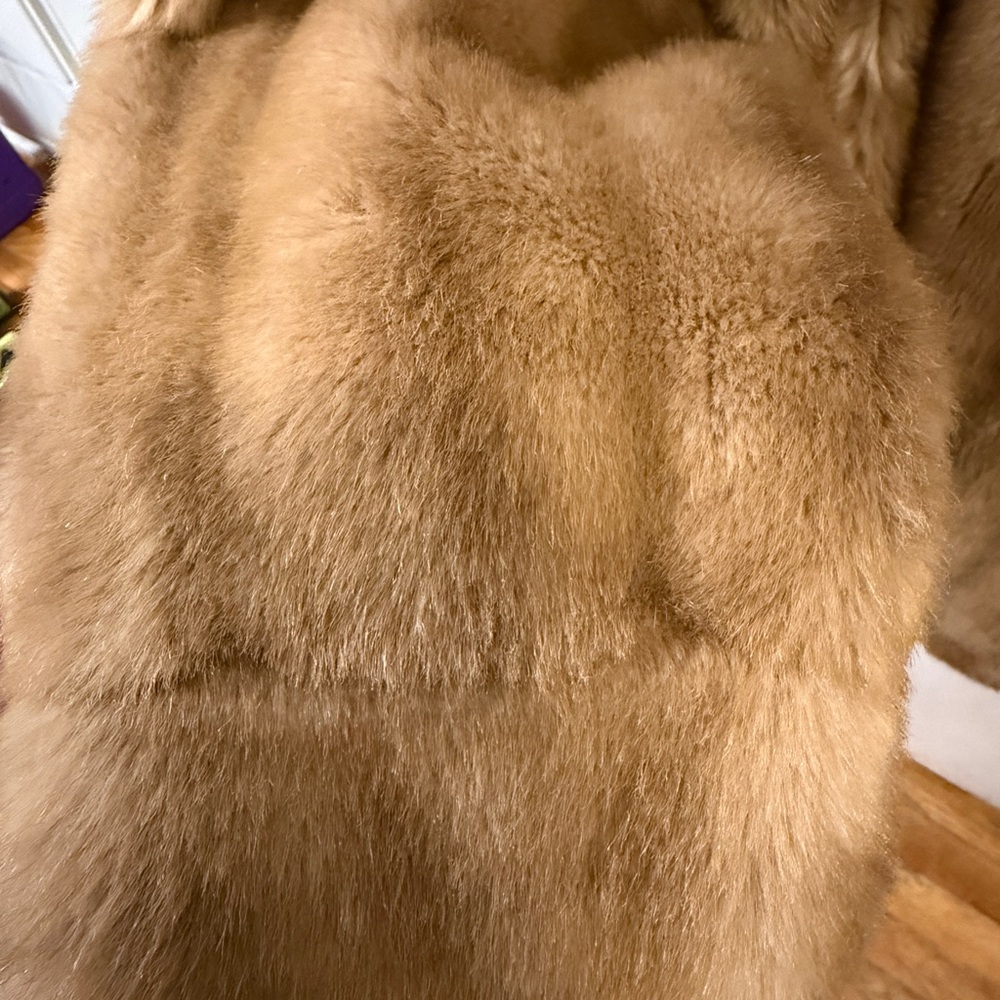 Elegant Tan Teddy Jacket - Picture 5 of 9